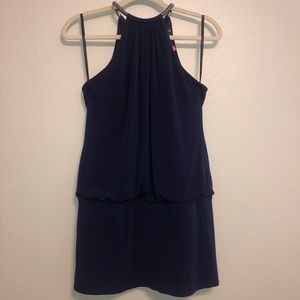 Navy Blue Laundry Mini Dress